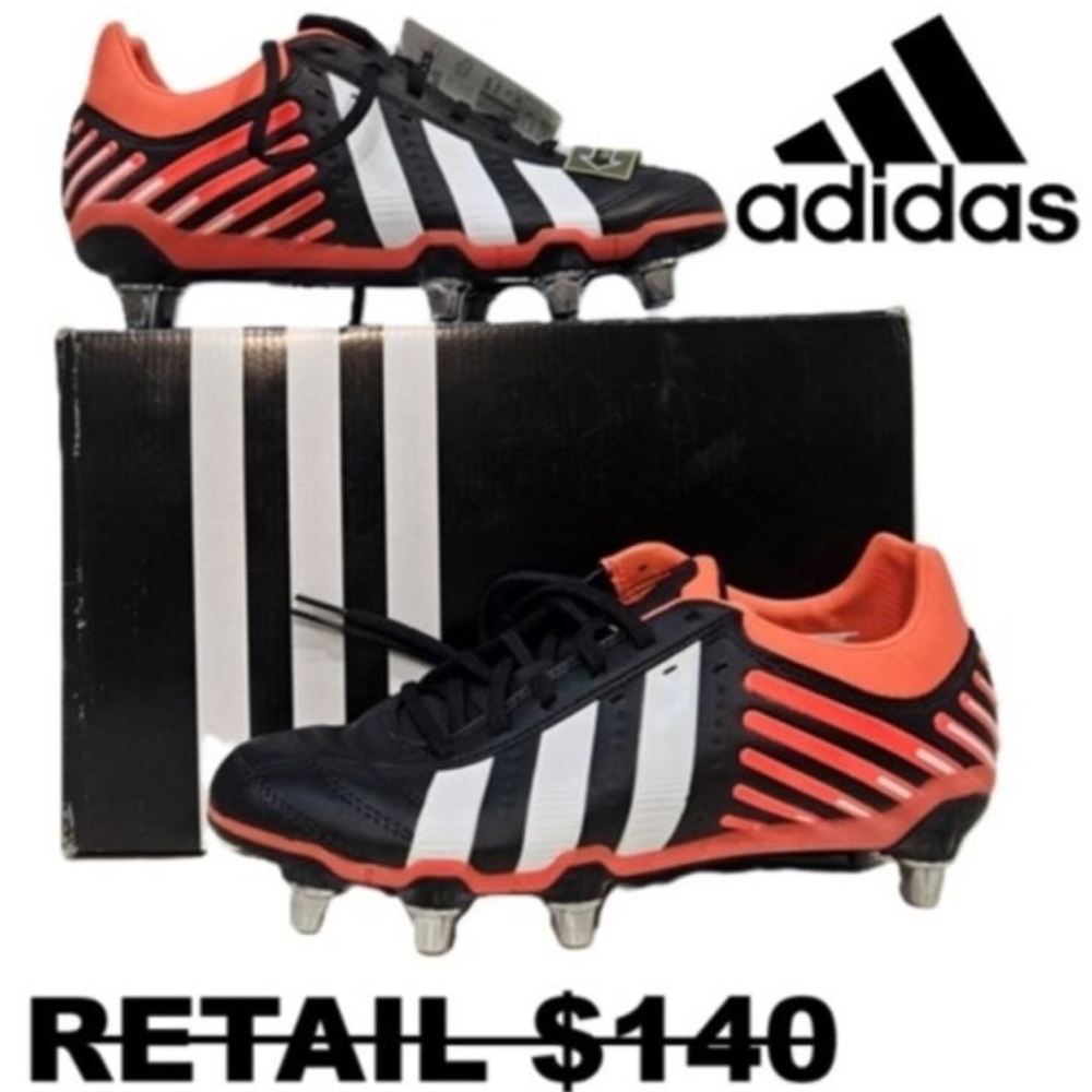 RUGBY cleats  ADIDAS  BRAND NEW WITH TAG AND BOX  Size 6 1/2 Men (Boys)